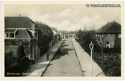 ansichtkaart: Slikkerveer, Electrostraat