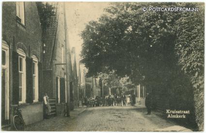 Almkerk, Kruisstraat ansichtkaart: Almkerk, Kruisstraat