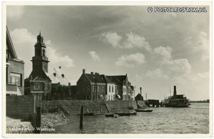 ansichtkaart: Lekkerkerk, Westzijde