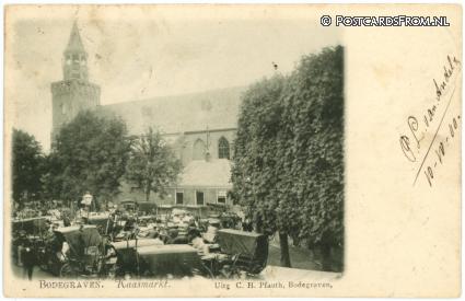 Bodegraven, Kaasmarkt ansichtkaart: Bodegraven, Kaasmarkt
