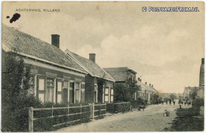 ansichtkaart: Rilland, Achterweg