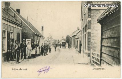 Abbenbroek, Dijkstraat ansichtkaart: Abbenbroek, Dijkstraat