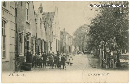 Abbenbroek, De Kom W.Z. ansichtkaart: Abbenbroek, De Kom W.Z.