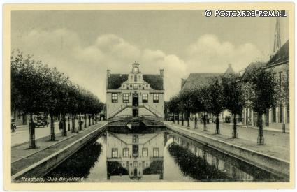ansichtkaart: Oud-Beijerland, Raadhuis