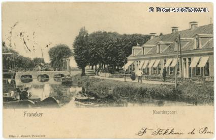 Franeker, Noorderpoort ansichtkaart: Franeker, Noorderpoort