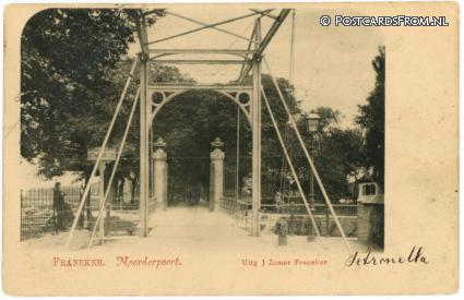 Franeker, Noorderpoort ansichtkaart: Franeker, Noorderpoort
