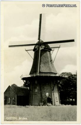 Gieten, Molen ansichtkaart: Gieten, Molen