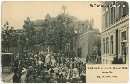 ansichtkaart: Utrecht, Maskerade 25 Juni 1901. Jehanne c'Arc