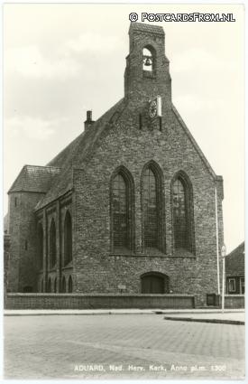 ansichtkaart: Aduard, Ned. Herv. Kerk Anno pl.m. 1300