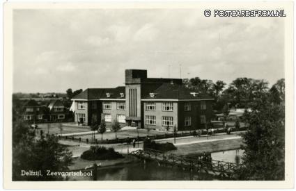 Delfzijl, Zeevaartschool ansichtkaart: Delfzijl, Zeevaartschool