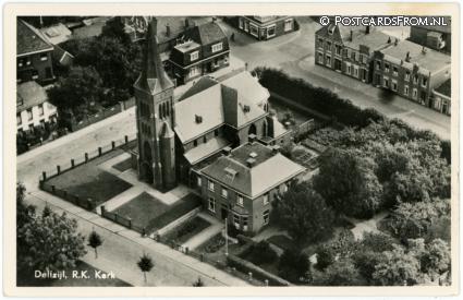 ansichtkaart: Delfzijl, R.K. Kerk