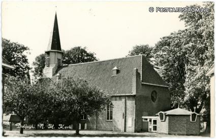 Delfzijl, N.H. Kerk ansichtkaart: Delfzijl, N.H. Kerk