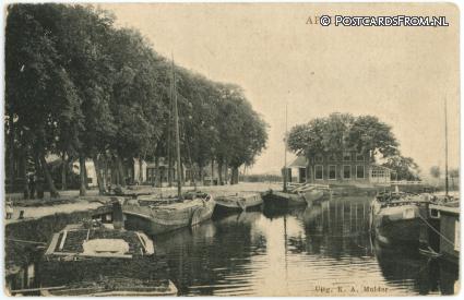 Appingedam, Woldweg ansichtkaart: Appingedam, Woldweg