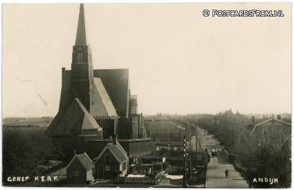 ansichtkaart: Andijk, Geref. Kerk