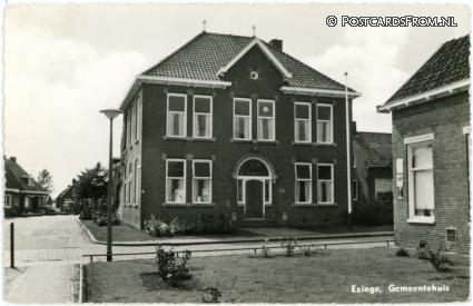 Ezinge, Gemeentehuis ansichtkaart: Ezinge, Gemeentehuis