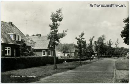 Glimmen, Parallelweg ansichtkaart: Glimmen, Parallelweg