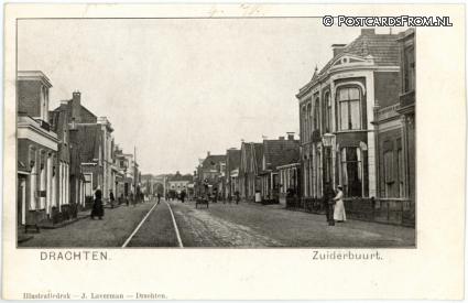 ansichtkaart: Drachten, Zuiderbuurt