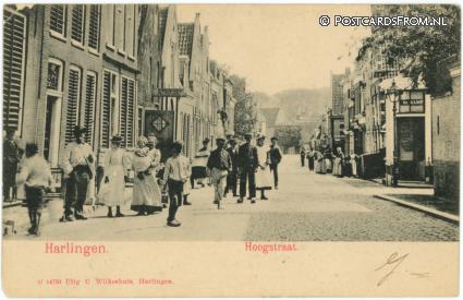 Harlingen, Hoogstraat ansichtkaart: Harlingen, Hoogstraat