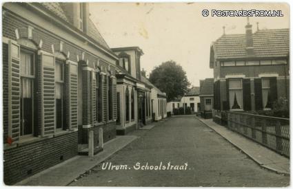 ansichtkaart: Ulrum, Schoolstraat