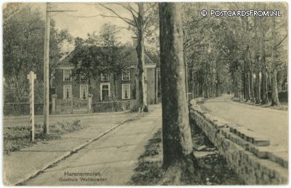 Haren GN, Harenermolen. Gasthuis Weltevreden ansichtkaart: Haren GN, Harenermolen. Gasthuis Weltevreden
