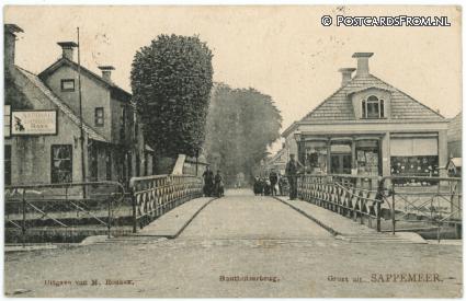 ansichtkaart: Sappemeer, Bonthuizerbrug