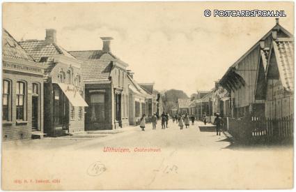 Uithuizen, Oosterstraat ansichtkaart: Uithuizen, Oosterstraat