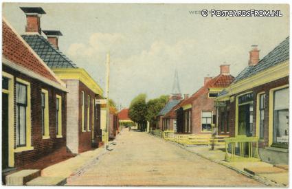 Leens, Westerstraat ansichtkaart: Leens, Westerstraat