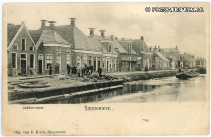 ansichtkaart: Sappemeer, Zuiderstraat