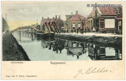ansichtkaart: Sappemeer, Zuiderstraat