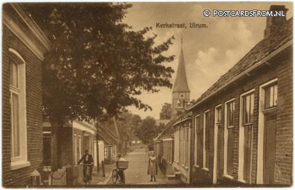 ansichtkaart: Ulrum, Kerkstraat