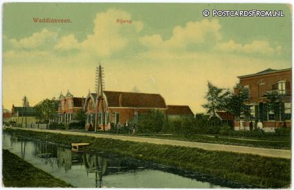 Waddinxveen, Rijweg ansichtkaart: Waddinxveen, Rijweg
