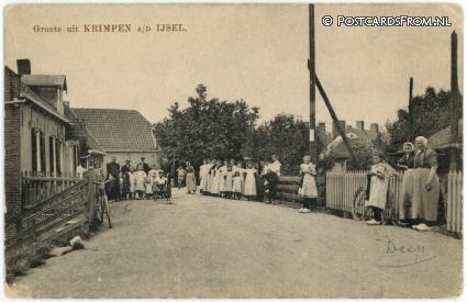 ansichtkaart: Krimpen ad IJssel, Groete uit