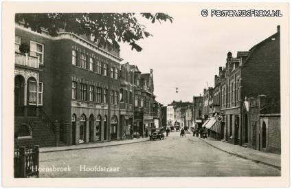 Hoensbroek, Hoofdstraat ansichtkaart: Hoensbroek, Hoofdstraat