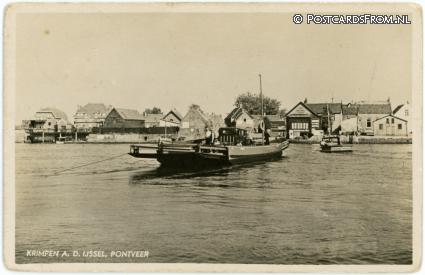 Krimpen ad IJssel, Pontveer ansichtkaart: Krimpen ad IJssel, Pontveer