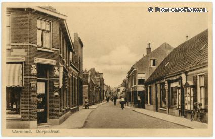 Warmond, Dorpsstraat ansichtkaart: Warmond, Dorpsstraat
