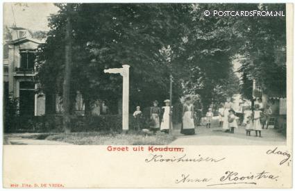 ansichtkaart: Koudum, Groet uit
