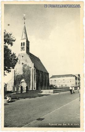 ansichtkaart: Egmond aan Zee, N.H. Kerk