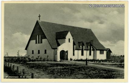 ansichtkaart: Middenmeer, R.K. Kerk