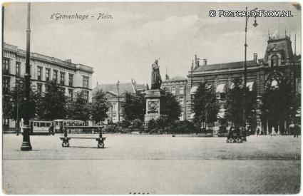 ansichtkaart: 's-Gravenhage, Plein