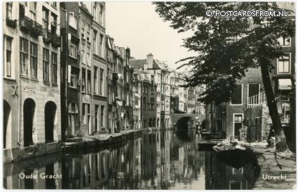 ansichtkaart: Utrecht, Oude Gracht