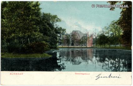 ansichtkaart: Alkmaar, Gerechtsgebouw