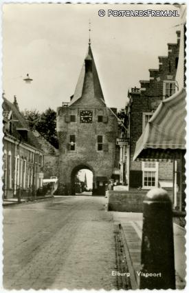 ansichtkaart: Elburg, Vispoort