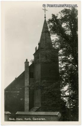 ansichtkaart: Gameren, Ned. Herv. Kerk