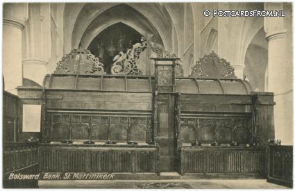 ansichtkaart: Bolsward, Bank St. Martinikerk