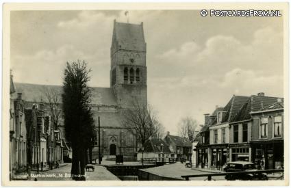 Bolsward, St. Martinikerk ansichtkaart: Bolsward, St. Martinikerk