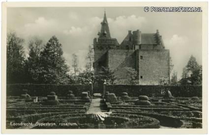 ansichtkaart: Loosdrecht, Sypesteyn, rosarium