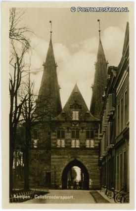 ansichtkaart: Kampen, Cellebroederspoort