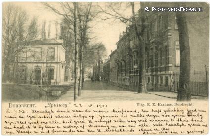 Dordrecht, Spuiweg ansichtkaart: Dordrecht, Spuiweg