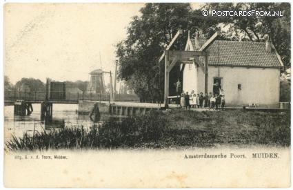 ansichtkaart: Muiden, Amsterdamsche Poort