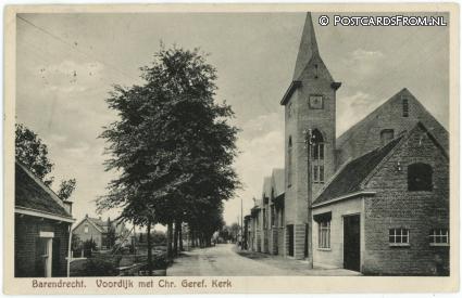 ansichtkaart: Barendrecht, Voordijk met Chr. Geref. Kerk